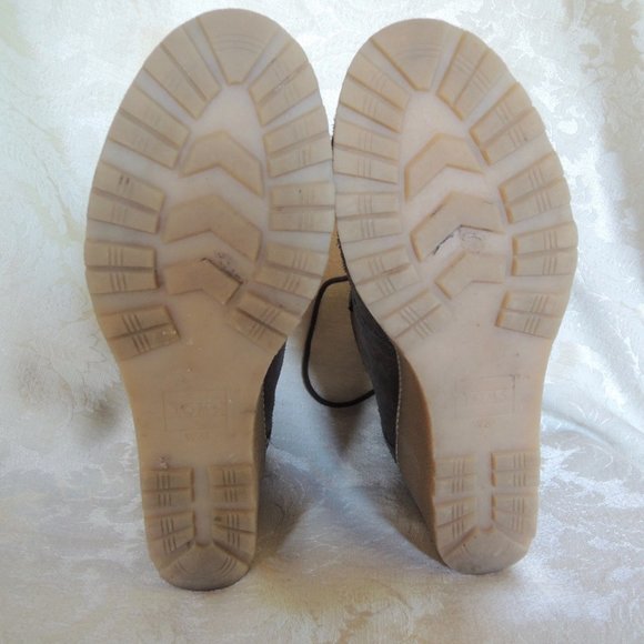Toms Brown Suede Kala Desert Wedge Lace Up Booties 8.5 - Picture 7 of 9